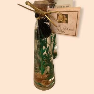 The Floral Valley Mineral Oil Vial Decor Made in Mexico New Vintage